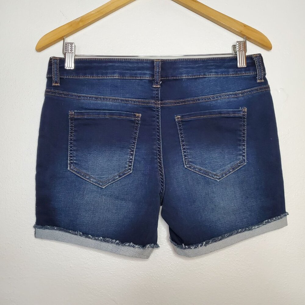 Hippie Girl Super Soft Denim Midi Shorts Regular Rise Button Fly Bundle of 3 Siz - Picture 3 of 4
